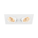 SLV Deckeneinbauring NEW TRIA� 155, IP20, 17 x 9 x 4cm, 2-flammig, ohne LED Module + Treiber, wei�