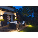 SLV Outdoor Stehleuchte T-TUBE 70 POLE DOUBLE, GU10, mit Sensor, IP44, dimmbar, schwarz