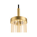SLV LED Pendelleuchte QUIMERA PHASE, 8.2W 2700/3000K (CCT Switch) 310lm, CRi >90, dimmbar, geb�rstet messing