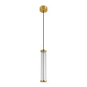SLV LED Pendelleuchte QUIMERA PHASE, 8.2W 2700/3000K (CCT Switch) 310lm, CRi >90, dimmbar, geb�rstet messing