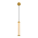 SLV LED Pendelleuchte QUIMERA PHASE, 8.2W 2700/3000K (CCT Switch) 310lm, CRi >90, dimmbar, geb�rstet messing
