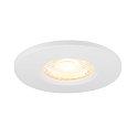 SLV Abdeckung f�r LED Einbauleuchte UNIVERSAL DOWNLIGHT PHASE, IP65 (Outdoor + Indoor), rund, starr, wei�