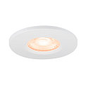SLV Abdeckung f�r LED Einbauleuchte UNIVERSAL DOWNLIGHT PHASE, IP65 (Outdoor + Indoor), rund, starr, wei�