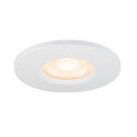 SLV Abdeckung f�r LED Einbauleuchte UNIVERSAL DOWNLIGHT PHASE, IP65 (Outdoor + Indoor), rund, starr, wei�