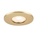 SLV Abdeckung f�r LED Einbauleuchte UNIVERSAL DOWNLIGHT PHASE, IP65 (Outdoor + Indoor), rund, starr, gold matt