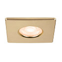 SLV Abdeckung f�r LED Einbauleuchte UNIVERSAL DOWNLIGHT PHASE, IP65 (Outdoor + Indoor), quadratisch, starr, gold matt
