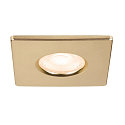 SLV Abdeckung f�r LED Einbauleuchte UNIVERSAL DOWNLIGHT PHASE, IP65 (Outdoor + Indoor), quadratisch, starr, gold matt