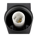 SLV Wandleuchte VARYT, IP44, rund, E14 max. 6W, ohne Schirm / Abdeckung, schwarz