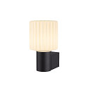 SLV Wandleuchte VARYT, IP44, rund, E14 max. 6W, ohne Schirm / Abdeckung, schwarz