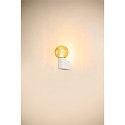 SLV Wandleuchte VARYT, IP44, rund, E14 max. 6W, ohne Schirm / Abdeckung, wei�