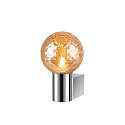 SLV Wandleuchte VARYT, IP44, rund, E14 max. 6W, ohne Schirm / Abdeckung, chrom