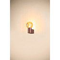 SLV Wandleuchte VARYT, IP44, rund, E14 max. 6W, ohne Schirm / Abdeckung, kupfer