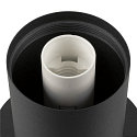 SLV table lamp VARYT round, without shade E14, black dimmable