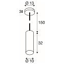SLV Pendelleuchte ENOLA�, E27, 1x max. 50W, matt wei�