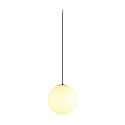 Pendelleuchte SUN 30, E27, offenes Kabelende, 1x max. 40W, matt schwarz