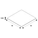 SLV Zubeh�r f�r 1-Phasen Schienensystem -  Abdeckung / Decken-Blende, 10 x 10cm, Stahl, wei�