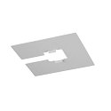Zubeh�r f�r 1-Phasen Schienensystem -  Abdeckung / Decken-Blende, 10 x 10cm, Stahl, grau