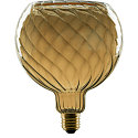  filament lamp globe FLOATIG GLOBE 150 TWISTED - SMOKEY GREY - PHASE G150 opal E27 6W 230lm 1900K 330� dimmable