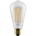  LED Edison-Leuchtmittel Rusika Soft Cage PHASE, E27, 6W 2200K