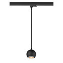 SLV 3-phase pendant luminaire LIGHT EYE� 90 down, ball shaped GU10 IP20, black matt dimmable
