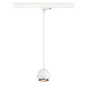 SLV 3-Phasen Pendelleuchte LIGHT EYE� 90, � 8.9cm, GU10 PAR16 / PAR51 max. 6W, Stahl, inkl. Adapter, matt wei�