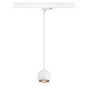 SLV 3-Phasen Pendelleuchte LIGHT EYE� 90, � 8.9cm, GU10 PAR16 / PAR51 max. 6W, Stahl, inkl. Adapter, matt wei�