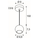 Pendelleuchte LIGHT EYE� 90, GU10, 1x max. 6W