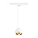 3-phase pendant luminaire LIGHT EYE� 150 down, ball shaped GU10 IP20, white matt dimmable
