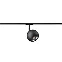SLV 1-Phasen-Strahler LIGHT EYE � 150, rund, GU10 max. 13W, drehbar und schwenkbar, matt schwarz