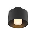 outdoor ceiling luminaire PHOTONI CYL cylindrical, with spacer E27 IP65, black matt dimmable