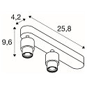 SLV Wand- und Deckenleuchte PURI 2.0 Basic, asymmetrisch, rund, 2x GU10 max. 6W, wei�