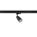 SLV 3-Phasen-Strahler PURI 2.0 TUBE, GU10 max. 6W, drehbar und schwenkbar, schwarz