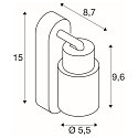 Wand- und Deckenleuchte PURI 2.0 TUBE, rechteckig, mit Schalter, GU10 max. 6W, schwarz / gold