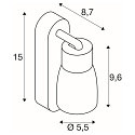 SLV Wand- und Deckenleuchte PURI 2.0 DOME, rechteckig, mit Schalter, GU10 max. 6W, wei�