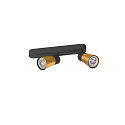 SLV Wand- und Deckenleuchte PURI 2.0 CONE, asymmetrisch, 2x GU10 max. 6W, schwarz / gold