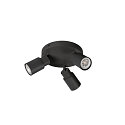 SLV Wand- und Deckenleuchte PURI 2.0 TUBE, rund, 2x GU10 max. 6W, schwarz