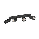 SLV Wand- und Deckenleuchte PURI 2.0 TUBE, Long, 4x GU10 max. 6W, schwarz