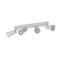 SLV Wand- und Deckenleuchte PURI 2.0 CONE, Long, 4x GU10 max. 6W, grau