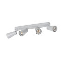 SLV Wand- und Deckenleuchte PURI 2.0 DOME, Long, 4x GU10 max. 6W, grau