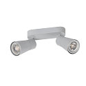 SLV wall and ceiling luminaire PURI 2.0 - CONE 2 flames, long GU10 IP20, grey dimmable