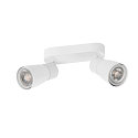 SLV Wand- und Deckenleuchte PURI 2.0 DOME, Long, 2x GU10 max. 6W, wei�