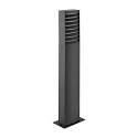SLV Outdoor LED-Stehleuchte RASTERLYS POLE 70, IP65 IK06, mit Diffusor, gew�lbt, 27W 2700/3000K 750lm 2x70�, dimmbar, anthrazit