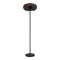LED Ootdoor Solar Stehleuchte ADEGAN, 4,35W, 2200K, 85lm, IP65, dimmbar, schwarz
