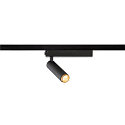 SLV LED 1-Phasen-Strahler GRIP! S PHASE, zylindrisch, 11W 3000K 29�, CRi >90, dimmbar, schwenkbar, schwarz / gold