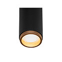 SLV LED 1-Phasen-Strahler GRIP! M PHASE, zylindrisch, 20W 2700K 42�, CRi >90, UGR <19, dimmbar, schwenkbar, schwarz / gold