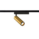SLV LED 1-Phasen-Strahler GRIP! M PHASE, zylindrisch, 20W 3000K 42�, CRi >90, UGR <19, dimmbar, schwenkbar, gold / schwarz