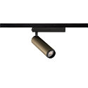 SLV 1-phase spot GRIP! M PHASE DTW swivelling, for VDU workstation, Dim-To-Warm IP20, bronze dimmable