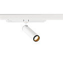 SLV LED 3-Phasen-Strahler GRIP! M DALI DTW, 15W 2000-3000K 42�, CRi >90, UGR <19, DALI steuerbar, Dim-to-Warm, schwenkbar