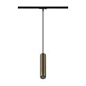 SLV 1-Phasen Pendelleuchte GRIP! L, GU10 max. 6W, bronze / schwarz