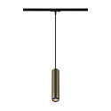SLV 1-Phasen Pendelleuchte GRIP! L, GU10 max. 6W, bronze / schwarz